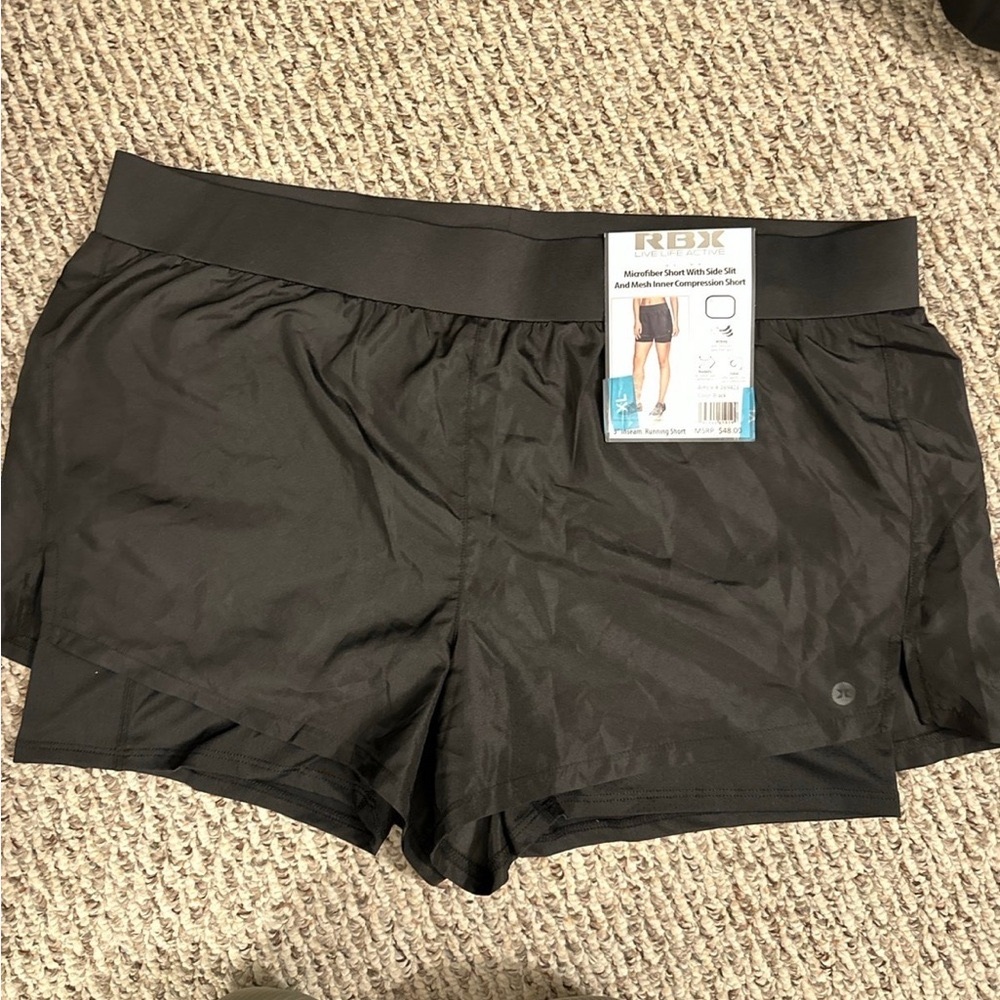 RBX Women's Black Athletic Shorts